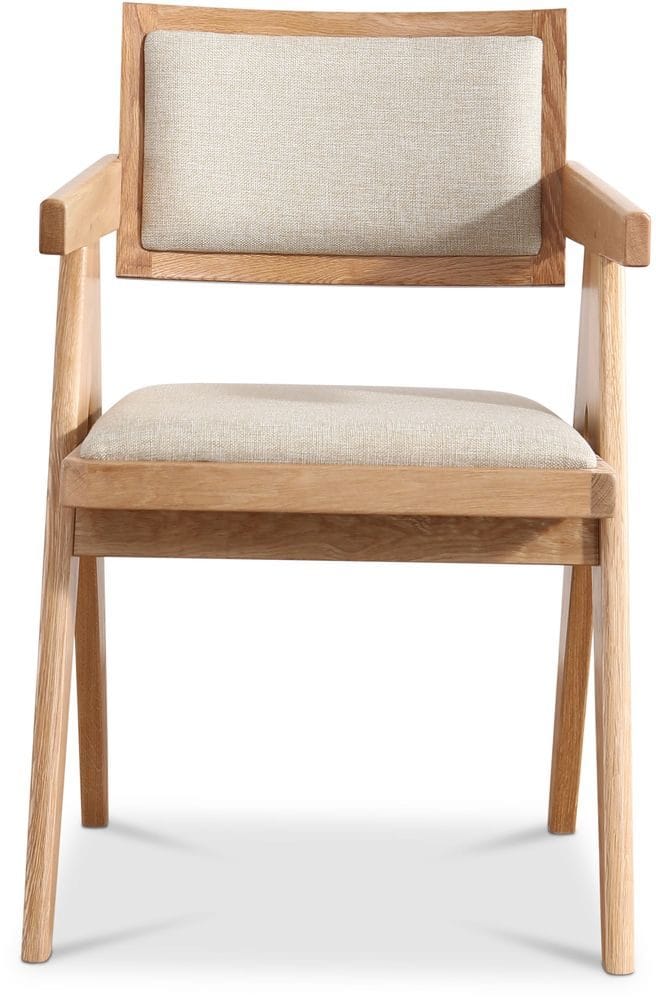 Karmstol Sara - Ek/Whitewash med grått linnetyg - Products - Möbler - Fåtölj & stolar - Karmstol