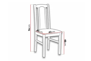 Lufti Matstol Black/White - Products - Möbler - Fåtölj & stolar - Matstol & köksstol