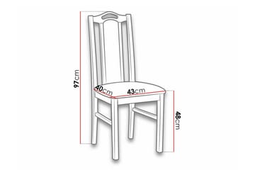 Lufti Matstol Wood/Black - Products - Möbler - Fåtölj & stolar - Matstol & köksstol
