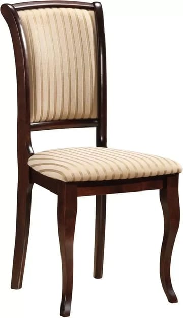 Matstol mörk valnöt/beige - Hudson - beige - Products - Möbler - Fåtölj & stolar - Matstol & köksstol