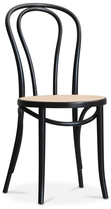 Matstol No 18 med Rottingsits - Beige, svart - Products - Möbler - Fåtölj & stolar - Matstol & köksstol