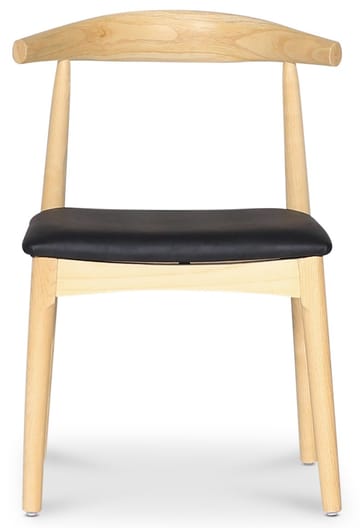 Mella karmstol i trä med svart sits - Natur/svart - Products - Möbler - Fåtölj & stolar - Matstol & köksstol