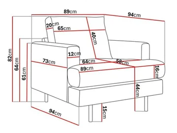 Menard Compact Fåtölj - Ljusgrå - Products - Möbler - Fåtölj & stolar - Fåtölj
