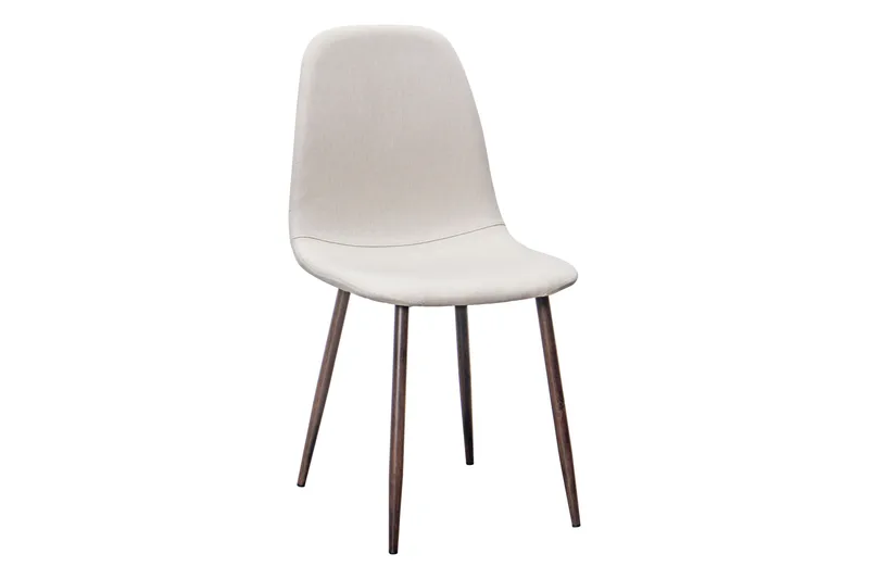 Nibe Matstol - Beige/Metallben Valnöt - Products - Möbler - Fåtölj & stolar - Matstol & köksstol