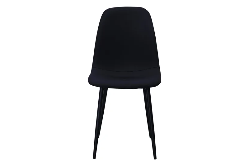 Nibe Matstol - Svart/Metallben Svart - Products - Möbler - Fåtölj & stolar - Matstol & köksstol
