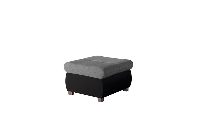 Cerys Fotpall 60 cm - Ljusgrå/Svart - Products - Möbler - Fåtölj & stolar - Pall & puff - Fotpallar