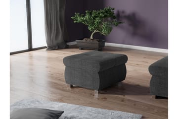 Cerys Fotpall 60 cm - Mörkgrå - Products - Möbler - Fåtölj & stolar - Pall & puff - Fotpallar