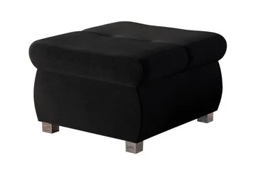 Cerys Fotpall 60 cm - Svart - Products - Möbler - Fåtölj & stolar - Pall & puff - Fotpallar