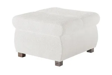 Cerys Fotpall 60 cm - Vit - Products - Möbler - Fåtölj & stolar - Pall & puff - Fotpallar