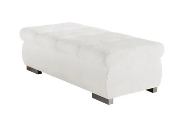 Cerys Fotpall 60 cm - Vit - Products - Möbler - Fåtölj & stolar - Pall & puff - Fotpallar