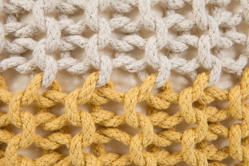 Conrad Sittpuff 50 cm - Gul - Products - Möbler - Fåtölj & stolar - Pall & puff - Sittpuff