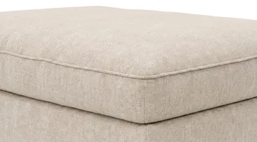 Dubai Fotpall i Tyg - Beige - Products - Möbler - Fåtölj & stolar - Pall & puff - Fotpallar