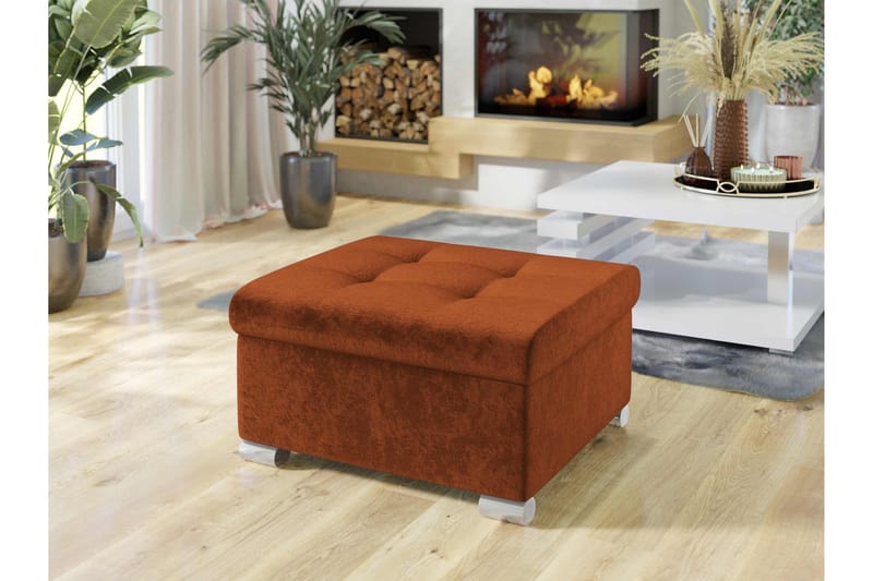 Dynir Fotpall 70 cm - Orange - Products - Möbler - Fåtölj & stolar - Pall & puff - Fotpallar