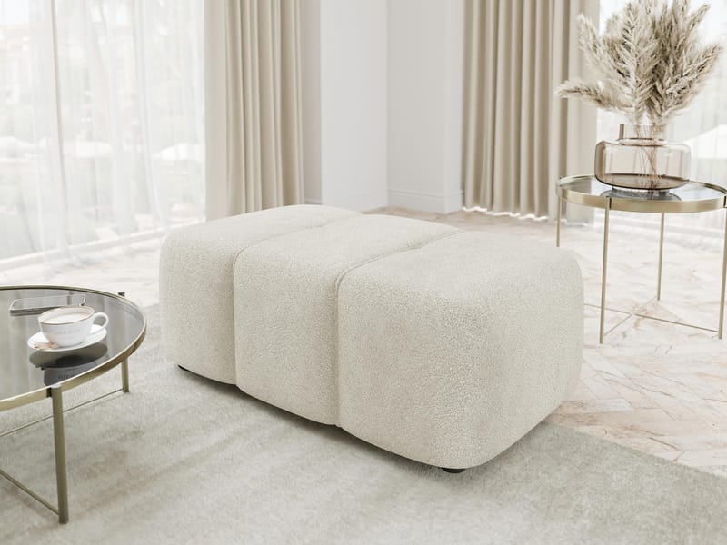 Flo Fotpall 93 cm - Beige - Products - Möbler - Fåtölj & stolar - Pall & puff - Fotpallar