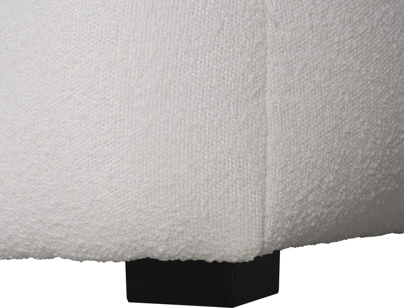 Fotpall Bill Bullig i Bouclé - Beige - Products - Möbler - Fåtölj & stolar - Pall & puff - Fotpallar