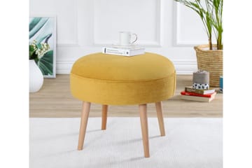 Graysen Sittpuff 40 cm - Gul - Products - Möbler - Fåtölj & stolar - Pall & puff - Sittpuff