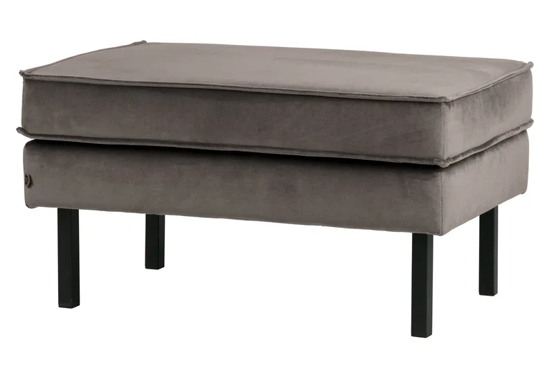 Lissbon Fotpall Sammet, Taupe