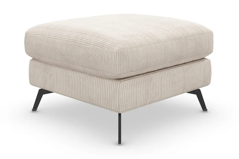 Ocean Lyx Fotpall, Beige/Svart