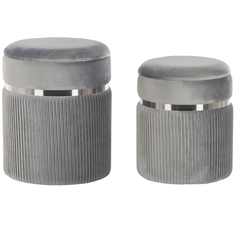 Puff Camdenton 2-pack, Grå