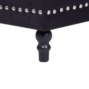 Puff Loretto - Svart - Products - Möbler - Fåtölj & stolar - Pall & puff - Sittpuff