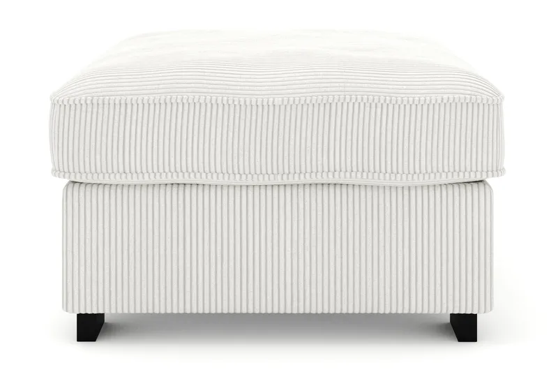 Rossita Fotpall i Manchester - Offwhite - Products - Möbler - Fåtölj & stolar - Pall & puff - Fotpallar
