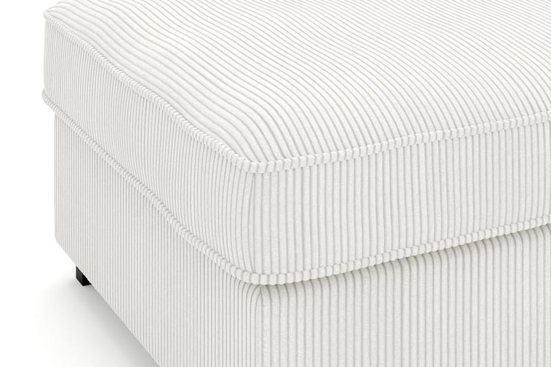 Rossita Fotpall i Manchester - Offwhite - Products - Möbler - Fåtölj & stolar - Pall & puff - Fotpallar