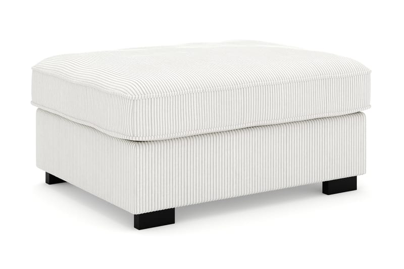 Rossita Fotpall i Manchester - Offwhite - Products - Möbler - Fåtölj & stolar - Pall & puff - Fotpallar