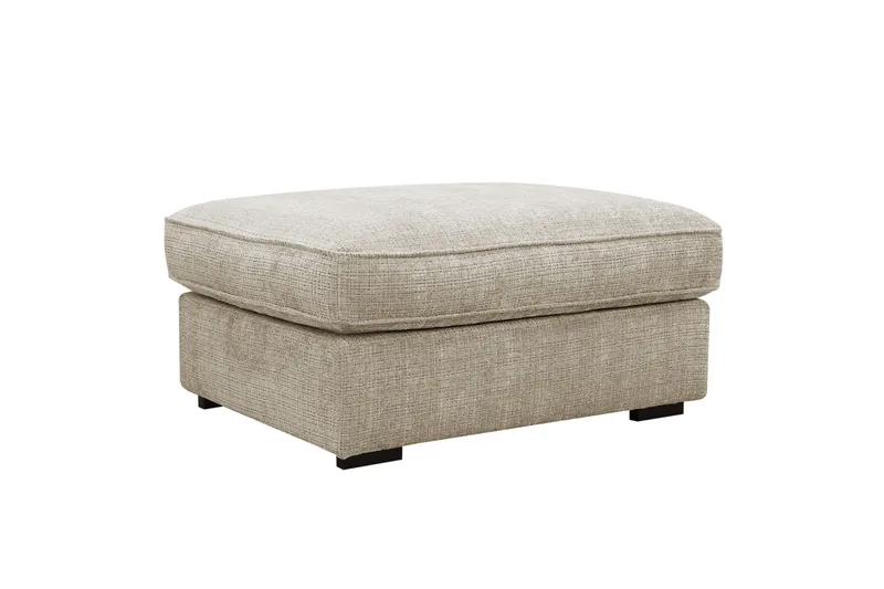 Rossita lyx Fotpall, Beige Chenille