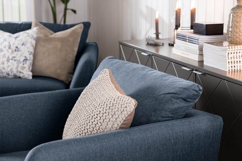 Trend Fotpall - Blå - Products - Möbler - Fåtölj & stolar - Pall & puff - Fotpallar