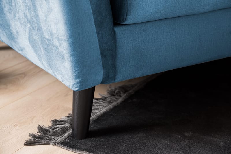 Trend Fotpall - Midnattsblå Sammet - Products - Möbler - Fåtölj & stolar - Pall & puff - Fotpallar