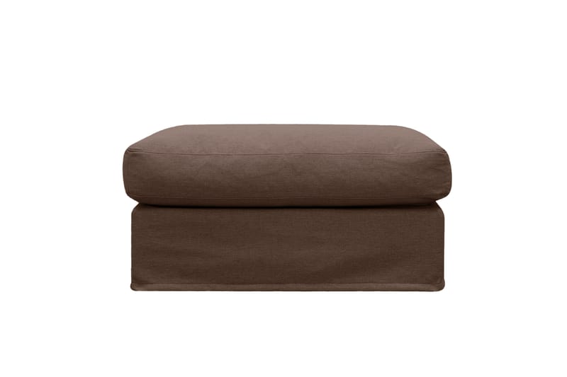 Valencia Fotpall med avtagbar och tvättbar klädsel - Mörkbrun - Products - Möbler - Fåtölj & stolar - Pall & puff - Fotpallar