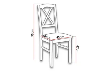 Patrickswell Matstol - Svart - Products - Möbler - Fåtölj & stolar - Matstol & köksstol