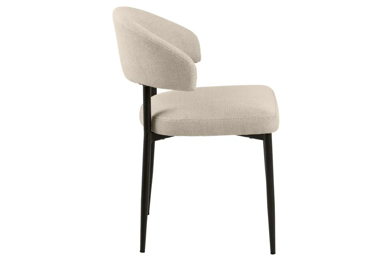 Sawako Matstol - Beige/Svart - Products - Möbler - Fåtölj & stolar - Matstol & köksstol