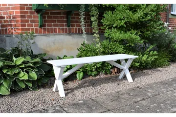 Scottsdale Sittbänk 140 cm Vit - KWA - Products - Möbler - Fåtölj & stolar - Sittbänk