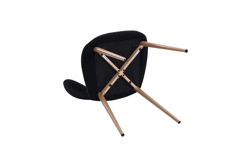 Tuktut Matstol - Svart - Products - Möbler - Fåtölj & stolar - Matstol & köksstol