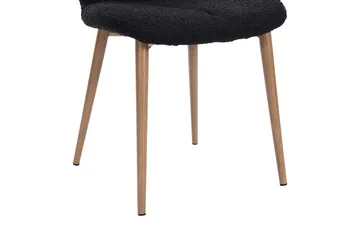 Tuktut Matstol - Svart - Products - Möbler - Fåtölj & stolar - Matstol & köksstol