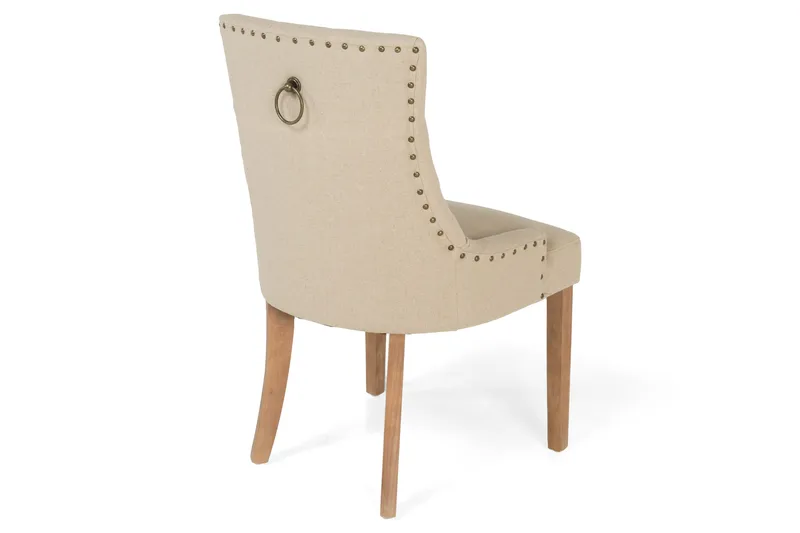 Viktoria Matstol med Nitar - Beige/Vintage - Products - Möbler - Fåtölj & stolar - Matstol & köksstol