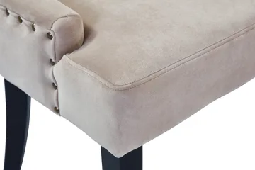 Viktoria Matstol Sammet - Sand/Beige - Products - Möbler - Fåtölj & stolar - Matstol & köksstol