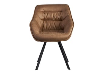 Willowdale Karmstol med X-formade ben - Ljusbrun/Svart - Products - Möbler - Fåtölj & stolar - Karmstol