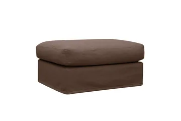 Valencia Extra Djup 5-sits soffa + fotpall med avtagbar och tvättbar klädsel - Mörkbrun - Products - Möbler - Soffa