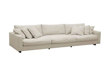 Valencia Extra Djup 5-sits Soffa i Chenille - Beige - Products - Möbler - Soffa