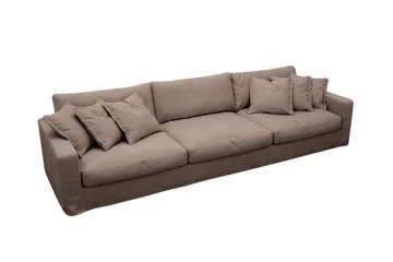 Valencia Extra Djup 5-sits Soffa med avtagbar och tvättbar klädsel - Mörkbrun - Products - Möbler - Soffa