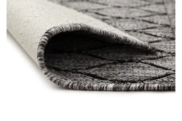 Madrid Bell Flatvävd Matta 80x340 - Grå/Svart - Products - Textil & mattor - Matta - Flatvävd matta
