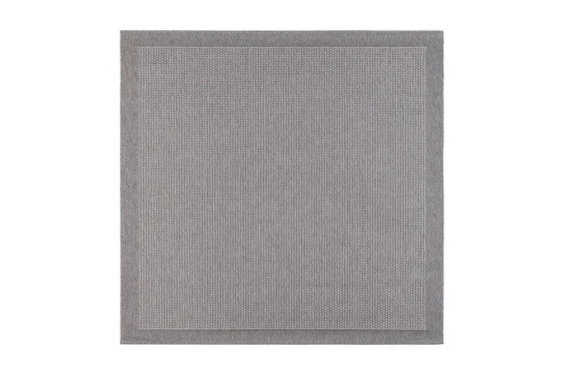 Miami Flatvävd Matta Fyrkantig 200x200 cm, Grå