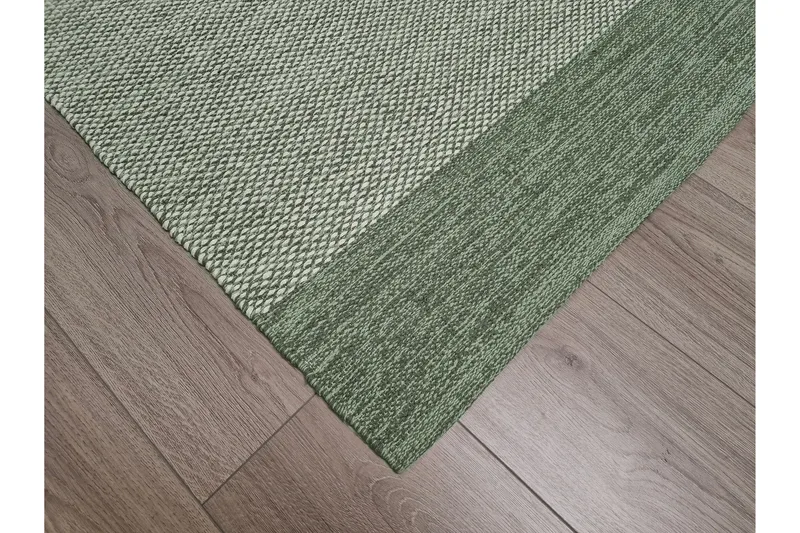 Alva Bomullsmatta 200x300 cm Rektangulär - Grön - Products - Textil & mattor - Matta - Modern matta - Bomullsmatta