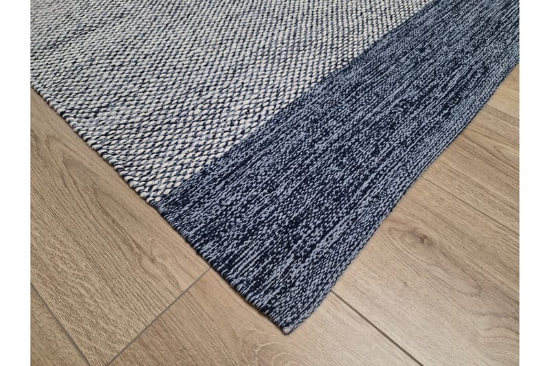 Alva Bomullsmatta 75x280 cm Oval - Blå - Products - Textil & mattor - Matta - Modern matta - Bomullsmatta
