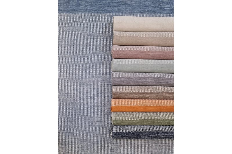 Alva Bomullsmatta 75x280 cm Oval - Blå - Products - Textil & mattor - Matta - Modern matta - Bomullsmatta