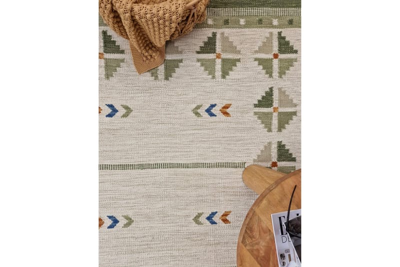 Avesta Ullmatta 80x200 cm Oval - Grön - Products - Textil & mattor - Matta - Modern matta - Ullmatta