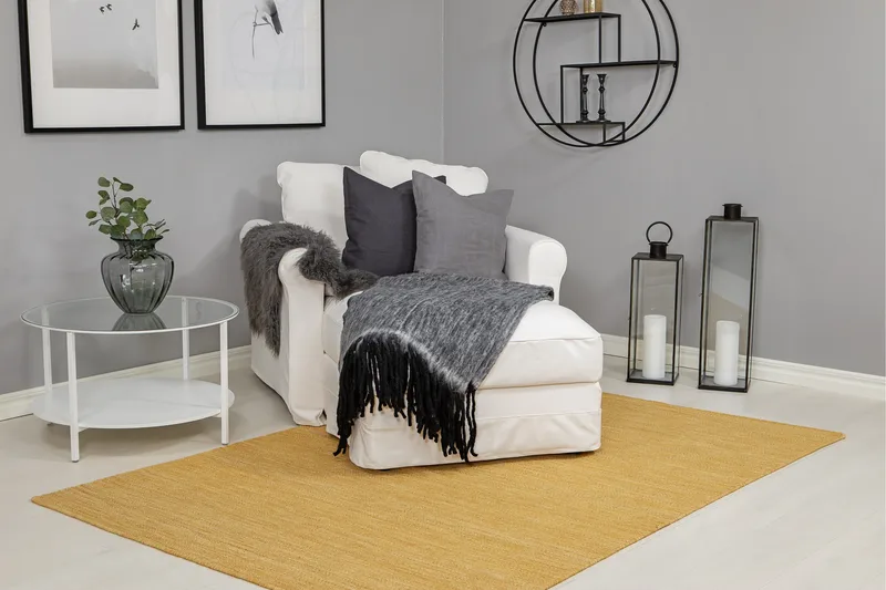 Birka Ullmatta 200x300 - Ockragul - Products - Textil & mattor - Matta - Modern matta - Ullmatta