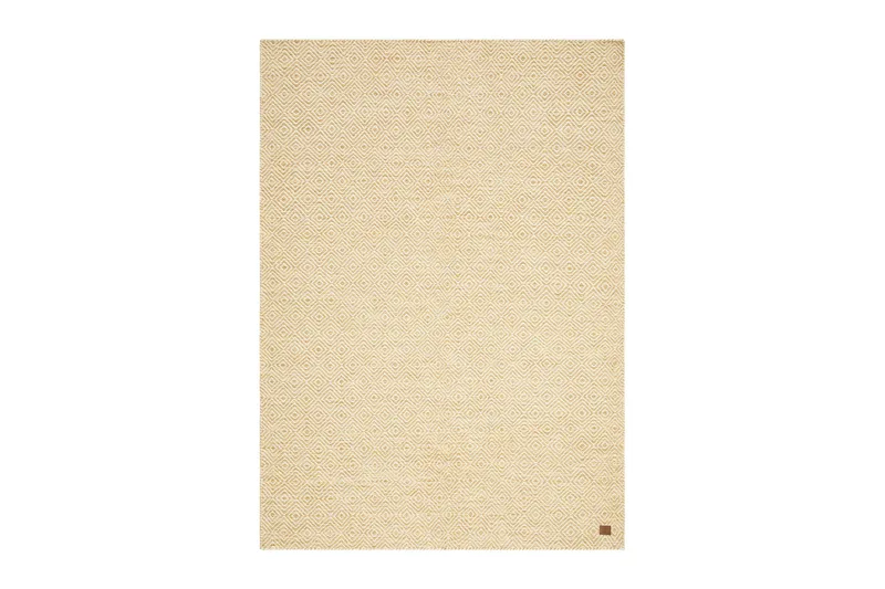 Gåsöga Ullmatta 140x200 cm Rektangulär, Gul